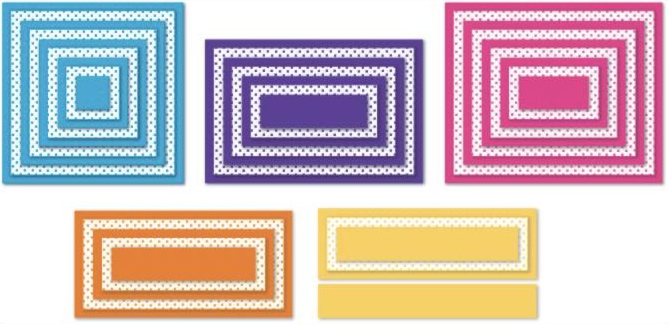 Mosaic Moments basic die packages A, B, C, D, and E