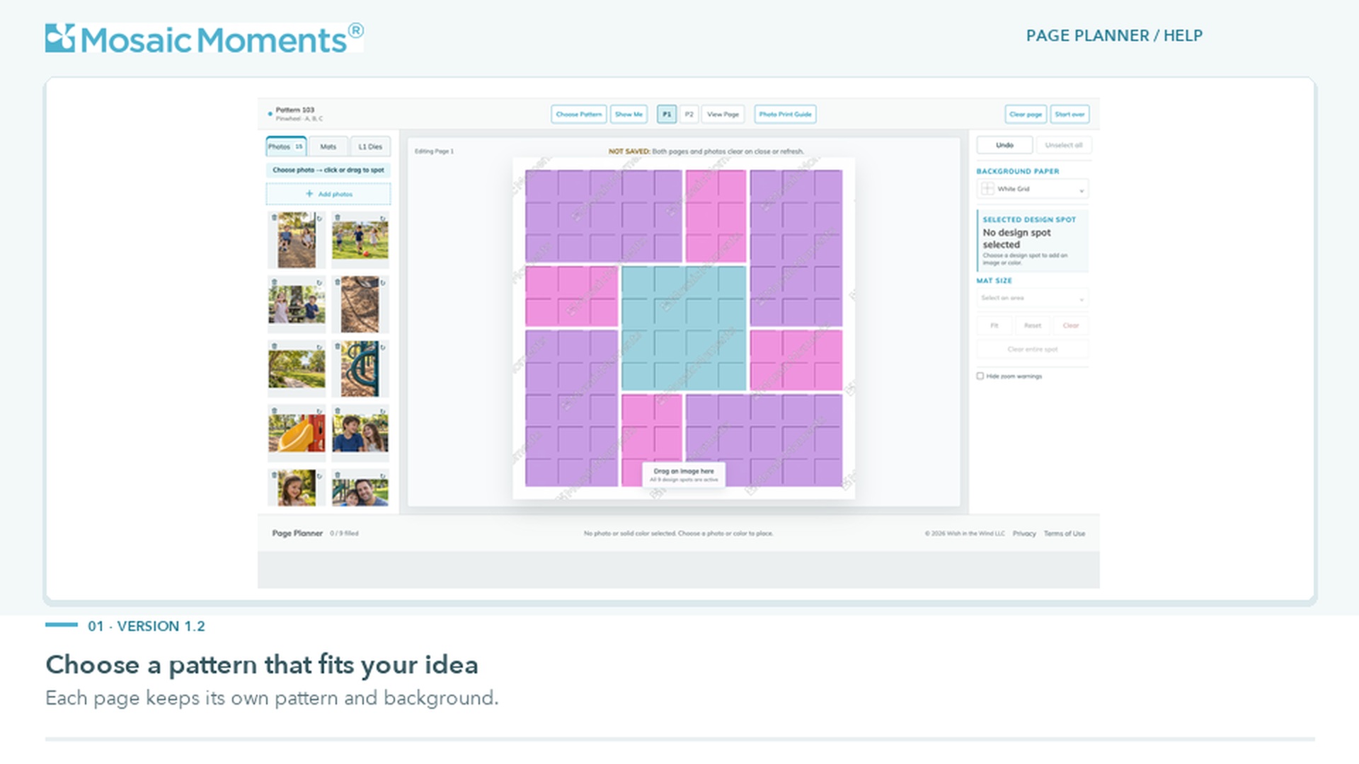Choose a pattern demonstration