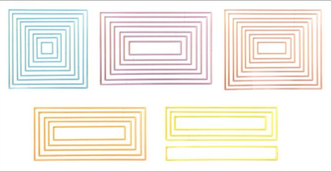 Mosaic Moments layering die packages A-L, B-L, C-L, D-L, and E-L